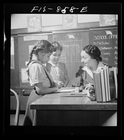 A mentor helping a student
